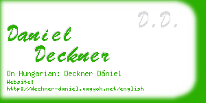 daniel deckner business card